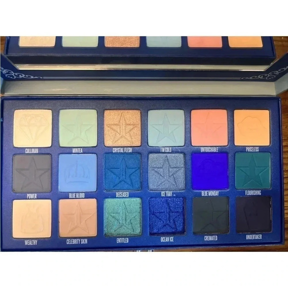 JEFFREE STAR COSMETICS Blue Blood NIB Eyeshadow Palette 18 Shades Designer - Picture 4 of 6